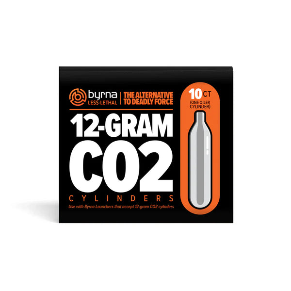 Byrna 12 Gram CO2 10-Pack | Fits CL-XL, TCR, LE, SDXL, HDXL | Akicita Defense Supply