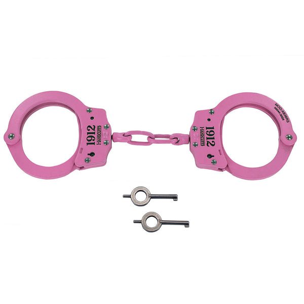 Pink 1912 Cuff | Steel Double-Locking Restraints | Akicita Defense Supply