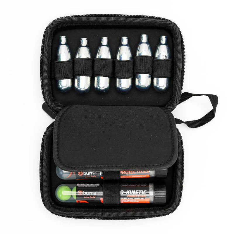 CO2 + Ammo Carry Case | Holds 6 Canisters & 3 Ammo Tubes | Akicita Defense Supply