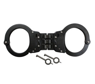 Smith & Wesson Black Hinge Cuffs | 20 Locking Positions | Akicita Defense Supply